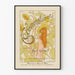 Plakat Jugendstil Sonnenblumen und Nackte Frau von Fidus