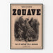 Vintage-Poster Erinnerungen an einen Zouave - Historische Wanddekoration