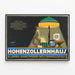 Vintage-Poster für spezielle Beleuchtungs-Ausstellung im Hohenzollernhaus Dortmund — gerahmtes Bild an der Wand