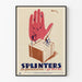 Vintage-Poster Arbeitssicherheit - Erste Hilfe bei Splittern