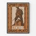 Vintage-Poster Sport-Hotel Central Davos für Wanddekoration