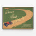 Vintage-Poster Rennwagen-Sport im Bild — gerahmtes Bild an der Wand