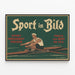 Vintage-Sportposter im Rudern — gerahmtes Bild an der Wand