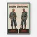 Vintage-Poster Deutsche Militäruniformen