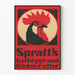 Vintage-Poster von Spratt's Geflügelnahrung für Wanddekoration