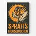 Vintage-Poster Hund Spratts Hundekuchen Wanddekoration