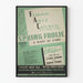 Vintage-Poster des Federal Arts Council Frühlingsfest