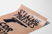 St. Lazare Stadtposter 7 Verletzte – Typografisches Design und Pistolenillustration