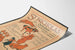Vintage-Poster St. Nikolaus für Oktober – Tierische Wanddekoration