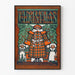 Vintage-Wandposter mit Sankt Nikolaus für Kinder
