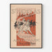 Vintage-Poster St. Nikolaus Januar - Danny and the Major, Western-Reiter-Illustration
