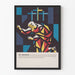 Künstlerischer Poster St. Thomas mit modernem geometrischem Design