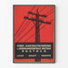 Vintage-Poster für industrielle Elektrizität Rostock