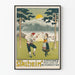 Vintage-Poster mit traditionellen Tänzern aus Stalheim