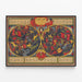 Vintage-Poster Sternbilderkarte — gerahmtes Bild an der Wand