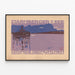 Vintage-Poster vom Starnberger See, nur 30 Minuten von München entfernt — gerahmtes Bild an der Wand