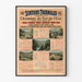 Vintage-Poster der Thermalstationen, bedient von der Ostbahn