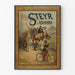 Vintage-Poster Steyr Waffenrad Wanddekoration Retro