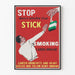 Stoppen Sie das Rauchen - Vintage-Poster Anti-Rauchen