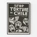 Poster Stop Torture in Chile – Visueller und engagierter Protest