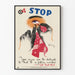 Vintage-Poster Arbeitssicherheit - Augenschutz