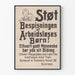 Vintage-Poster Kindheit und soziale Solidarität - Unterstützung der Kinderverpflegung