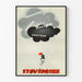 Vintage-Poster Stovédine Wanddekoration