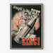 Vintage Industrieller Zink-Poster