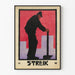 Plakat Streik - Illustration im Art Déco Arbeiterstil