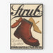 Vintage-Poster Strub Schuhe - Eleganz und Qualität in Wanddekoration