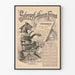 Vintage-Poster Pferd Schriftsteller 1889