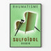 Vintage-Poster Sulfoïdol Rheuma zur Wanddekoration