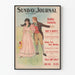 Vintage-Poster Sunday Journal New York - Retro-Wanddekoration