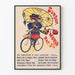Vintage-Poster vom Sonntag World vom 5. Mai zum Thema Fahrrad