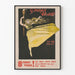 Vintage-Poster Sunday World mit Frau in gelbem Kleid und Fackel