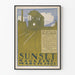 Vintage-Poster Sunset Magazine März 1902 – Retro-Wanddekoration Zug