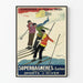 Vintage-Poster Superbagneres Luchon Wintersport 1929