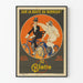 Vintage-Poster La Cyclette dekorativ schwarz und orange