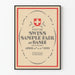 Vintage Schweizer Muster Messe Basel 1921 Poster