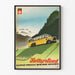 Vintage-Poster Schweizer Postbus Alpen