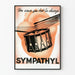 Vintage-Poster Sympathyl Herzschlag und Trommel