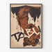 Dekorativer Poster Art Déco stilisierte Frau Tabu