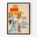 Sommerliche Poster-Illustration „Nehmen Sie diesen Sommer ein Buch mit“
