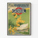 Vintage-Poster mit Enten beim Tauchen auf dem Land – Vintage-Wanddekoration
