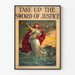 Vintage-Poster Take Up the Sword of Justice
