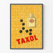 Vintage-Poster Taxol - Retro-Apotheken-Wanddekoration
