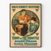 Vintage-Poster Teddy at the Throttle Stummfilm Dekorationsartikel