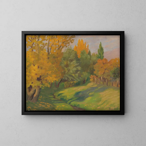 Herbstlandschaft - Stefan Polkorb — gerahmtes Bild an der Wand