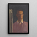Selbstporträt - Stefan Straka — gerahmtes Bild an der Wand