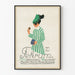Vintage-Poster Tekrum Makronen Dessert - Illustration einer eleganten Frau